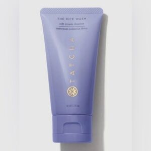 Tatcha Lavender Soft Cream Cleanser Tube with Gold Accents